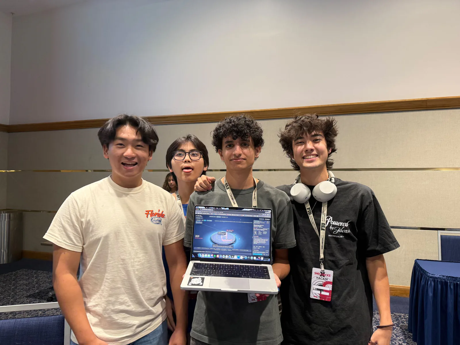 jaime and friends at shellhacks